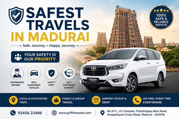 Safest Travels in Madurai, Innova Rental In Madurai, Luxury Car Rental in Madurai , Madurai Taxi Services Cab Booking, Local Car Rentals in Madurai